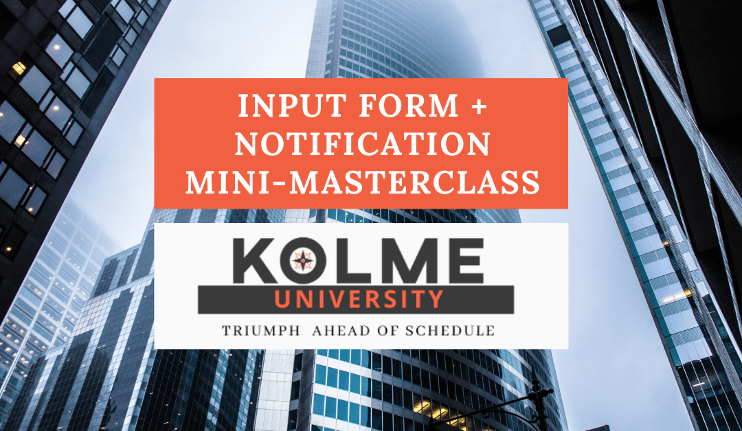 AdaptiveWork Input Form + Notifications Using HTML