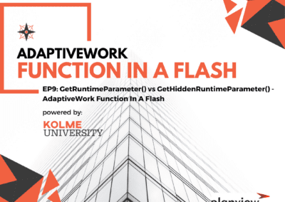 EP9: GetRuntimeParameter() vs GetHiddenRuntimeParameter() – AdaptiveWork Function In A Flash